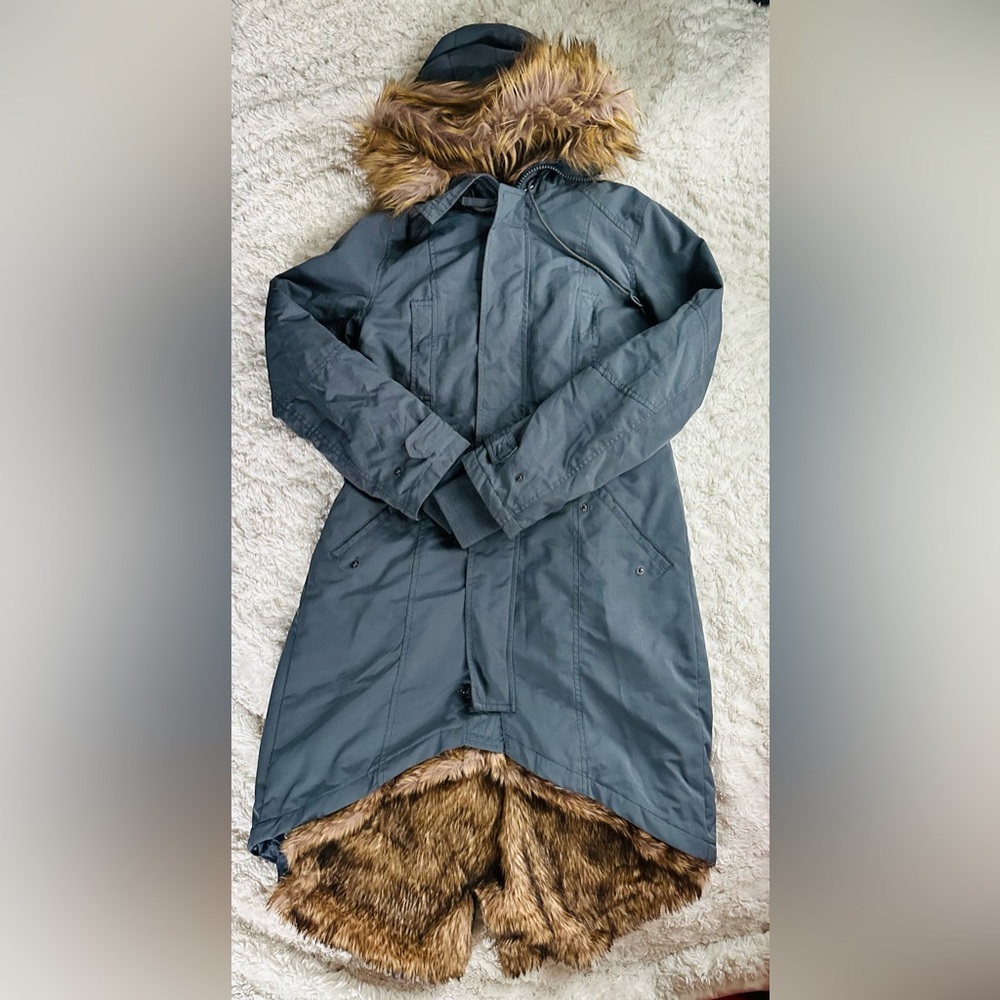 Urban Outfitters Fur Lined Parka Size Small